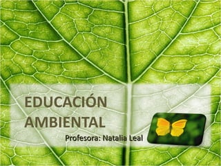 EDUCACIÓN AMBIENTAL Profesora: Natalia Leal 