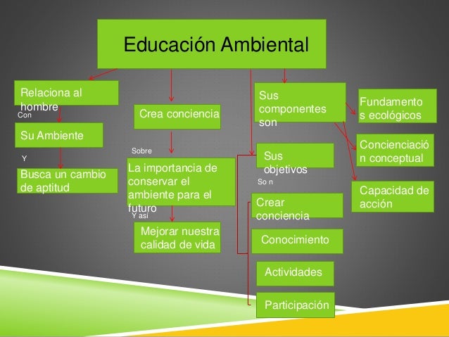 Educacion ambiental mapa de conceptos