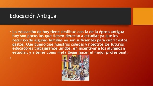 Comparacion entre educación antigua y moderna