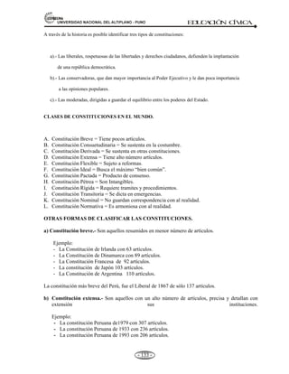81,9(56,'$'1$,21$/'(/$/7,3/$123812 ED
U
C
A
C
IÓ
N C
ÍV
IC
A
- 124 -
AUTO APRENDIZAJE DE SEGURIDAD Y BIENESTAR SOCIAL
1. La función normativa del INDECI esta en función al Decreto Ley:
a. 19339
b. 19337
c. 19338
d. 19330
e. 19331
2. El terremoto y aluvión que asoló el Callejón de Huaylas se dio en:
a. 31 de mayo de 1972
b. 31 de mayo de l970
c. 30 de mayo de 1970
d. 30 de junio 1970
e. 31 de mayo de 1980
3. El Decreto Ley 1338, que permitió la creación del Sistema Nacional de Defensa Civil fue
promulgado el:
a. 28 de marzo de 1971
b. 28 de marzo de 1972
c. 28 de febrero de 1972
d. 28 de marzo de 1970
e. 29 de marzo de 1972
4. Evitar o mitigar la pérdida de vidas, bienes materiales y el deterioro del medio ambiente, es un
objetivo general del:
a. INDECI
b. Gobierno Regional
c. Gobierno Municipal
d. Pueblo
e. Ciudadano
5. Son ejercicios de entrenamiento en los que se fingen o simula que ha ocurrido un desastre:
a. Simulacro
b. Prevención
c. Rehabilitación
d. Todas las anteriores.
e. Ninguna
 