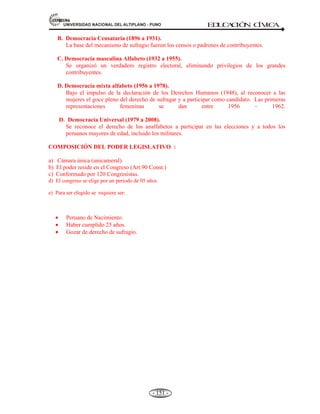 81,9(56,'$'1$,21$/'(/$/7,3/$123812 ED
U
C
A
C
IÓ
N C
ÍV
IC
A
- 139 -
Estado como institución de poder. Representan esta tendencia Marx, jellinek, Heller, Weber.
c) La concepción jurídica reduce al Estado a lo estrictamente normativo. El Estado es un
sistema jurídico, cuya índole se debe a la conexión de normas. Esta tendencia está ligada a la
escuela formalista del Derecho: Kelsen y Del Vecchio.
d) Para la ciencia política, el Estado es el poder político jurídicamente institucionalizado.
 