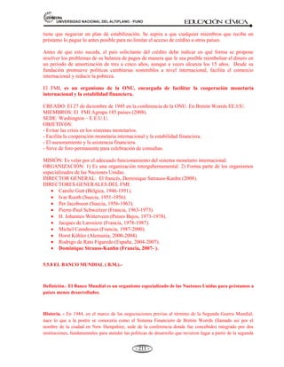 81,9(56,'$'1$,21$/'(/$/7,3/$123812 ED
U
C
A
C
IÓ
N C
ÍV
IC
A
- 198 -
OECS
Org. de los
Estados del
Caribe Oriental
1981 6
Antigua y Barbuda,
dominica, Canadá.
SICA
Sistema de
Integración
Centroamericana
1991 6
Guatemala, Honduras,
El salvador, etc.
TILCAN
Tratado de libre
Comercio de
América Del
Norte.
1992 3
Canadá, E.E.U.U.,
México.
 