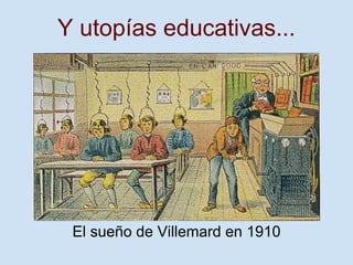 Y utopías educativas...




 El sueño de Villemard en 1910
 