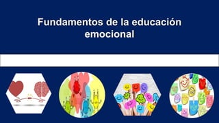 1
2
3
4
5
6
Fundamentos de la educación
emocional
 