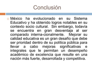 Educacion en mexico (presentacion original)