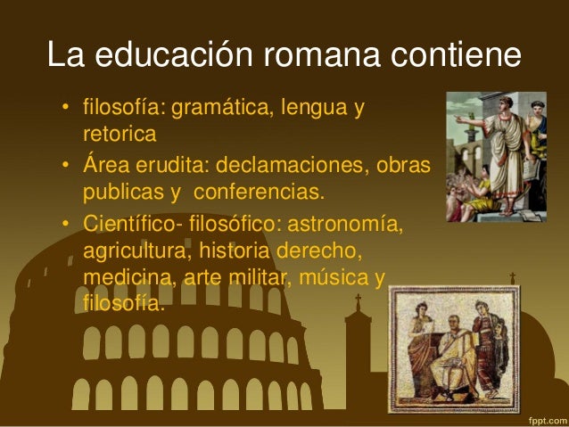 Educacion estado romano