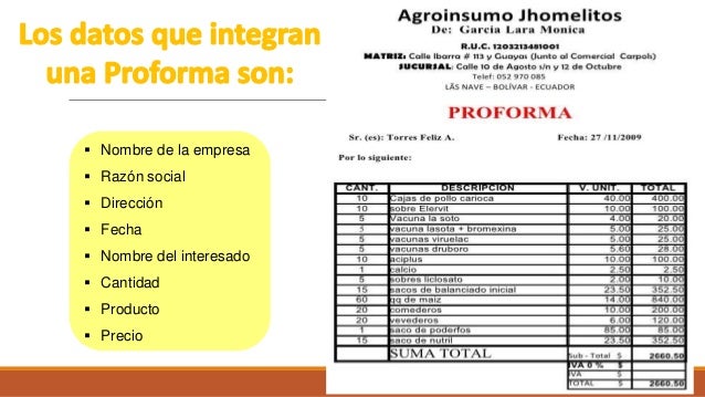 Educación Financiera modulo 1 Unidad 6 - Cotización y Proforma