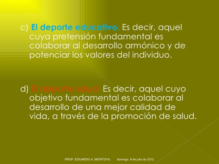 Educacion fisica y deporte modificado