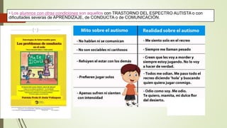 • Los alumnos con otras condiciones son aquellos con TRASTORNO DEL ESPECTRO AUTISTA o con
dificultades severas de APRENDIZAJE, de CONDUCTA o de COMUNICACIÓN.
 
