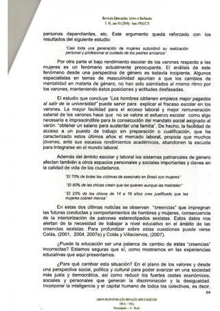 Educacion inclusiva en genero