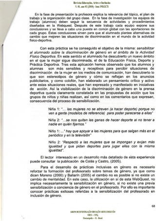 Educacion inclusiva en genero
