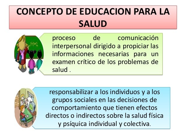 Resultado de imagen para EDUCACION PARA LA SALUD