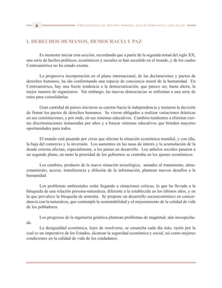 Educacion para los derechos humanos la democracia y la paz | PDF