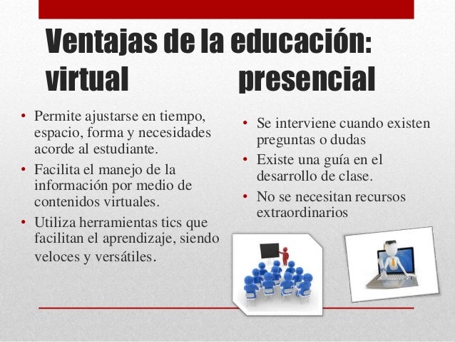Educacion presencial vs educacion a distancia