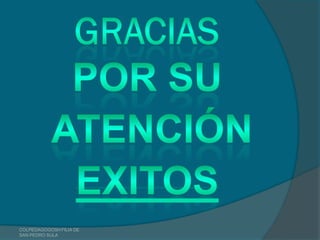 COLPEDAGOGOSH FILIA DE
SAN PEDRO SULA
 