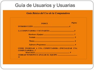 Guía de Usuarios y Usuarias