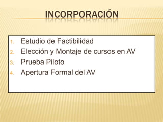 AVA no omite práctica docente