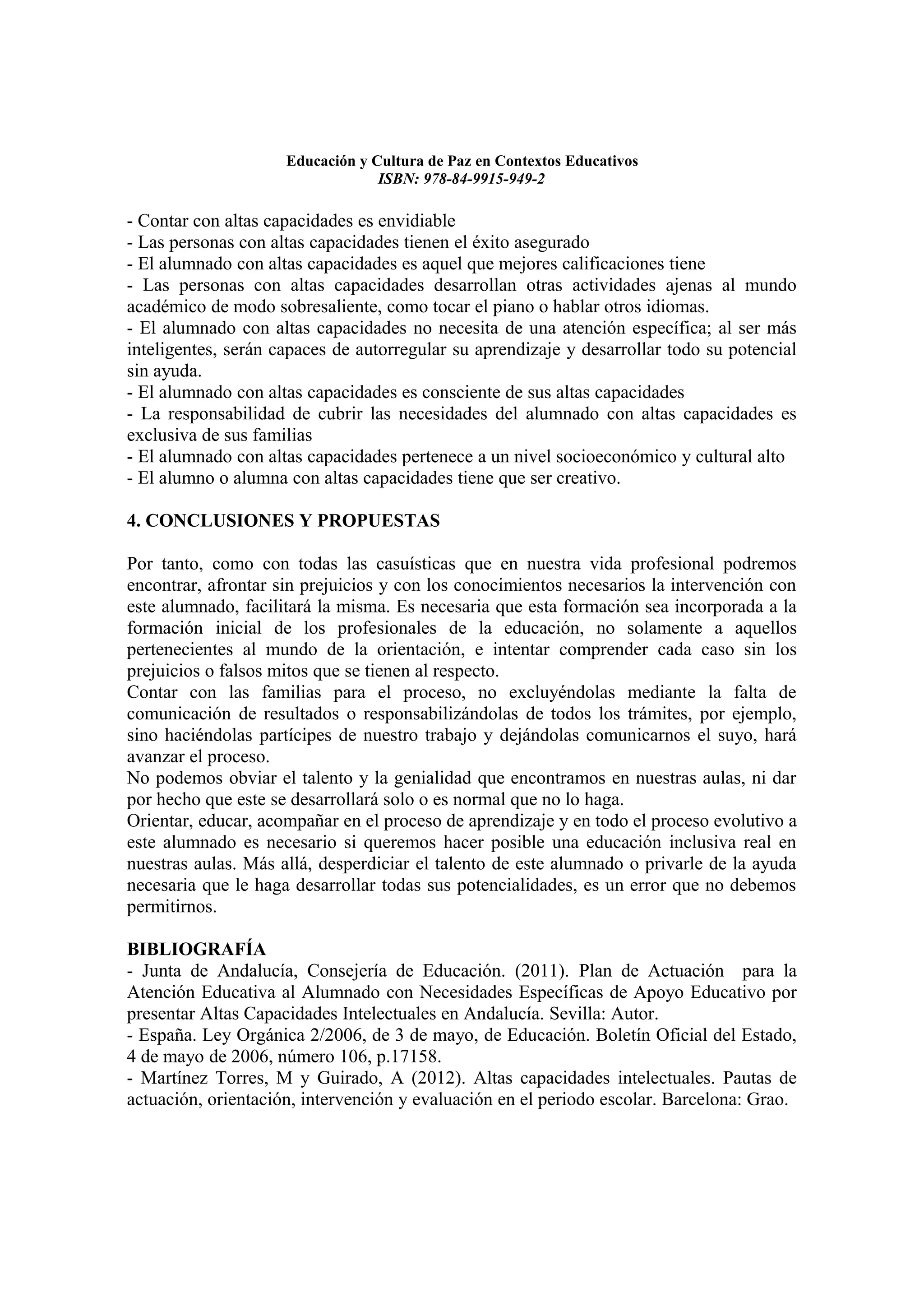 Educacion y cultura de paz en contextos educativos