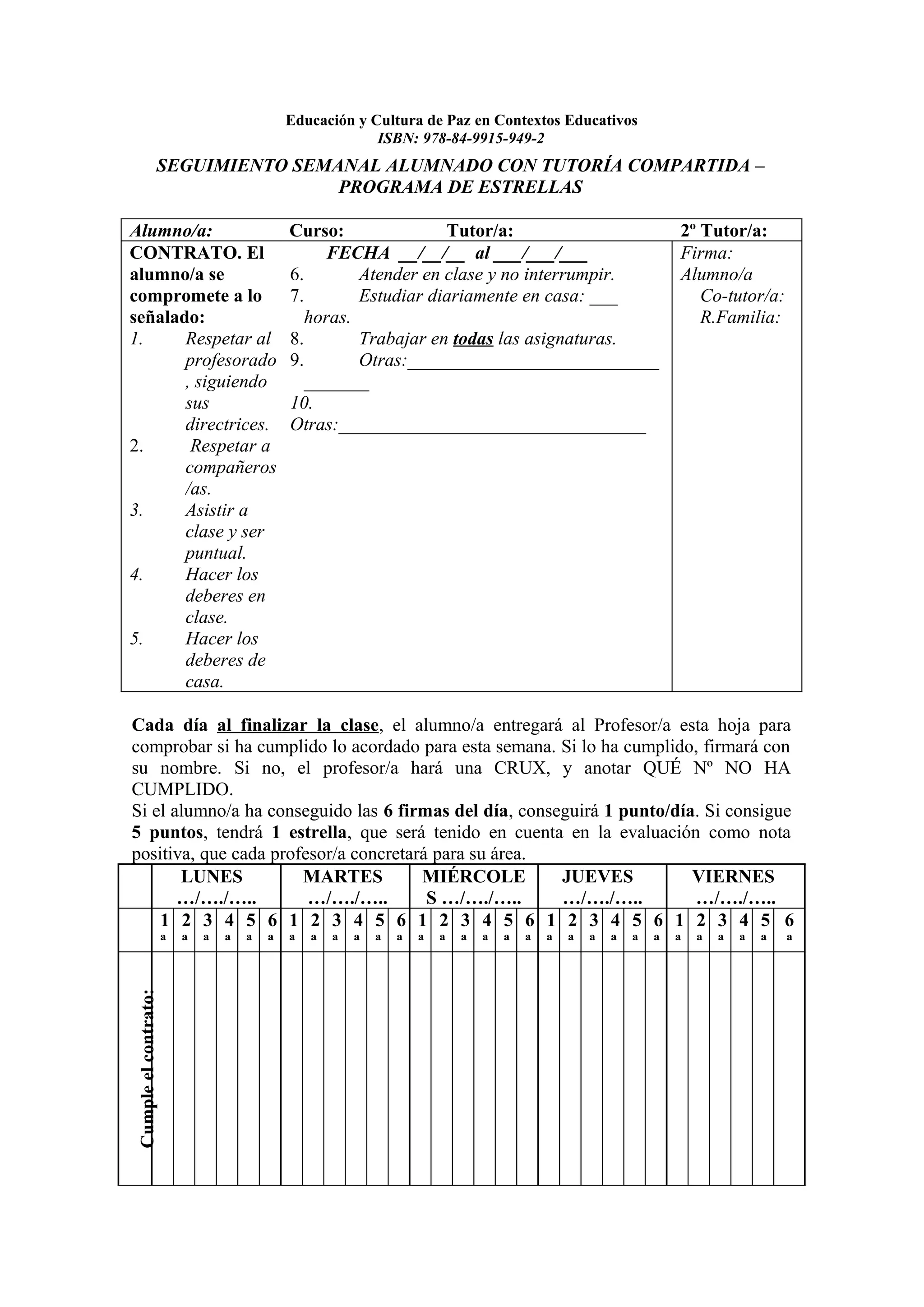 Educacion y cultura de paz en contextos educativos