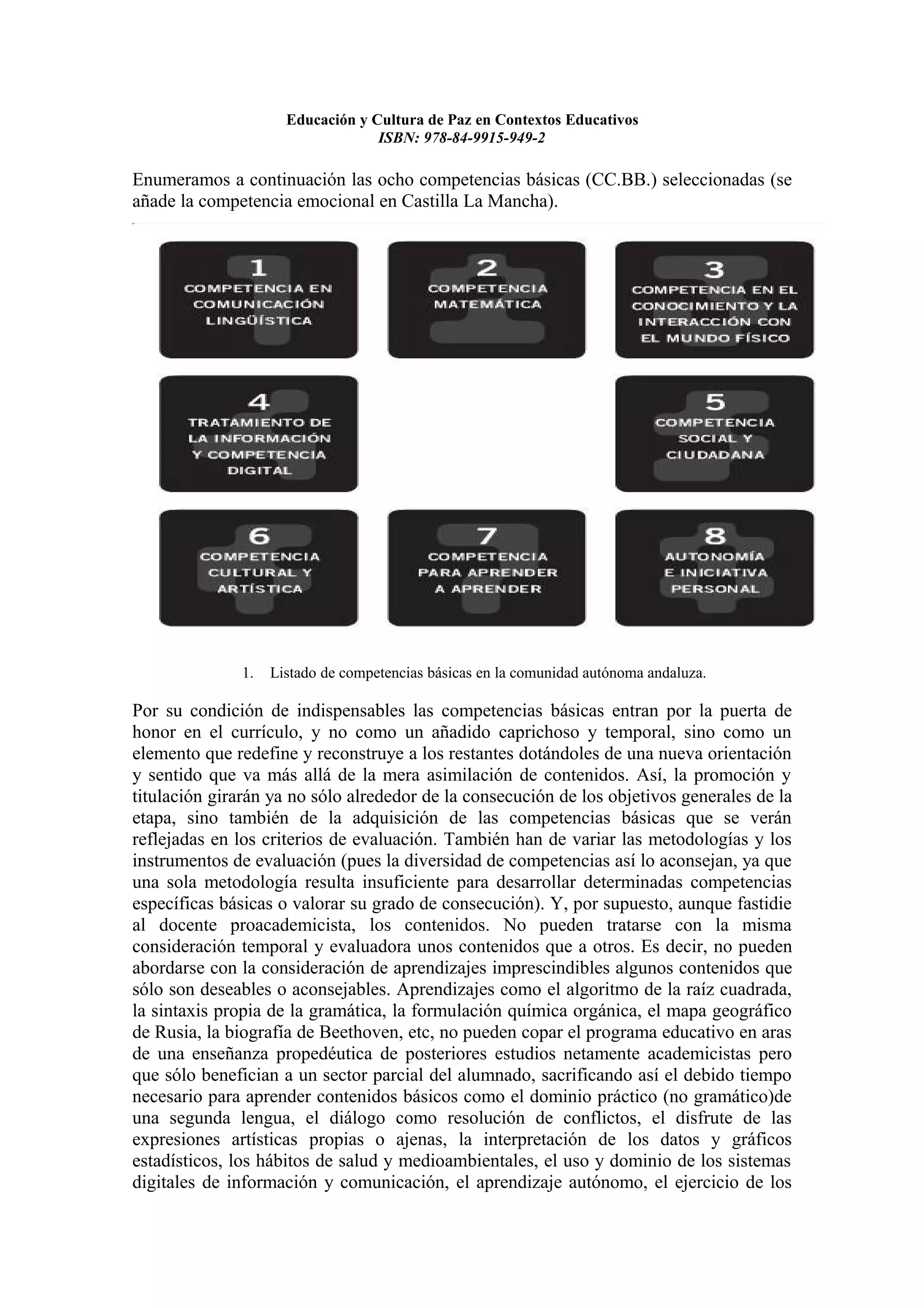 Educacion y cultura de paz en contextos educativos