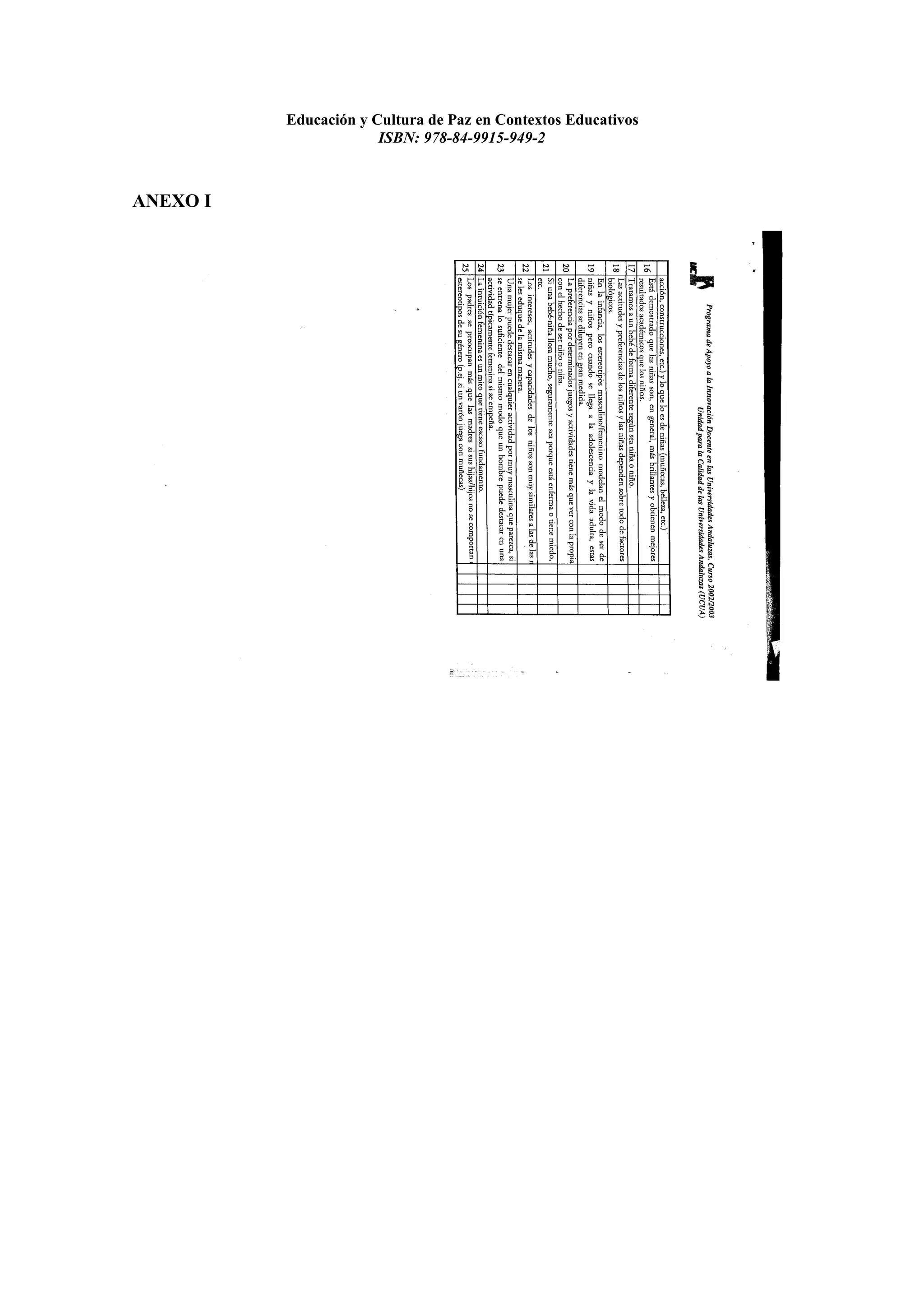 Educacion y cultura de paz en contextos educativos