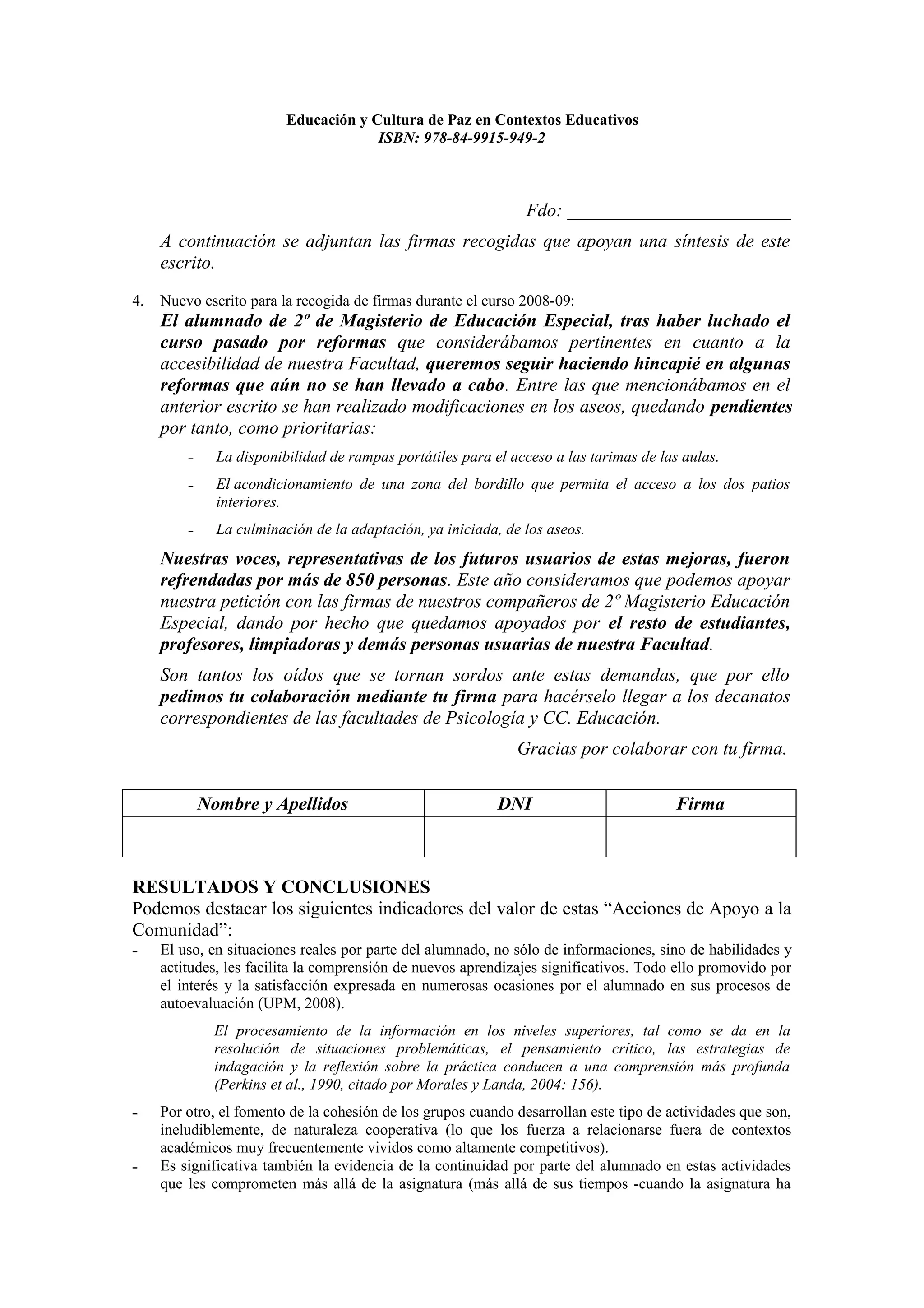 Educacion y cultura de paz en contextos educativos