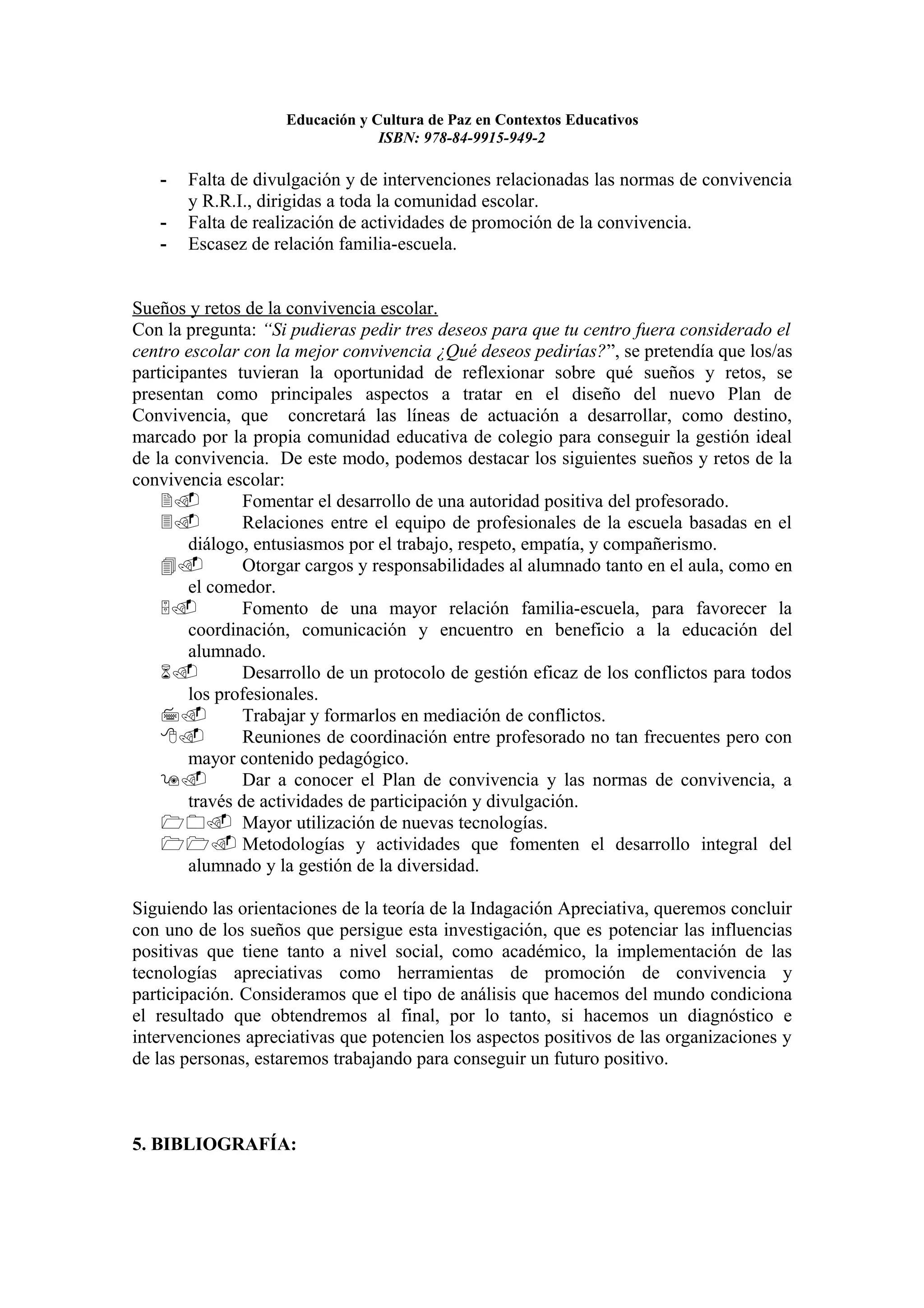 Educacion y cultura de paz en contextos educativos