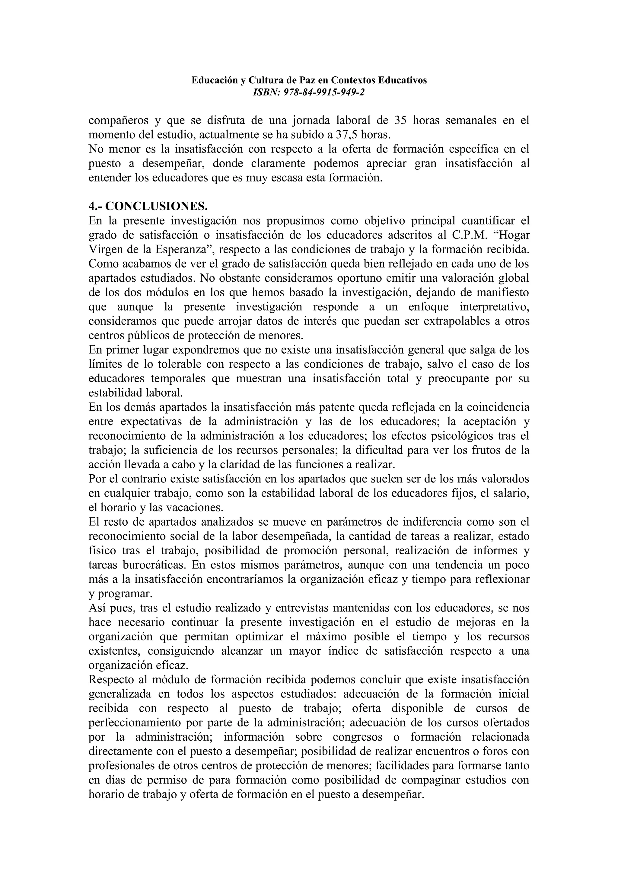 Educacion y cultura de paz en contextos educativos