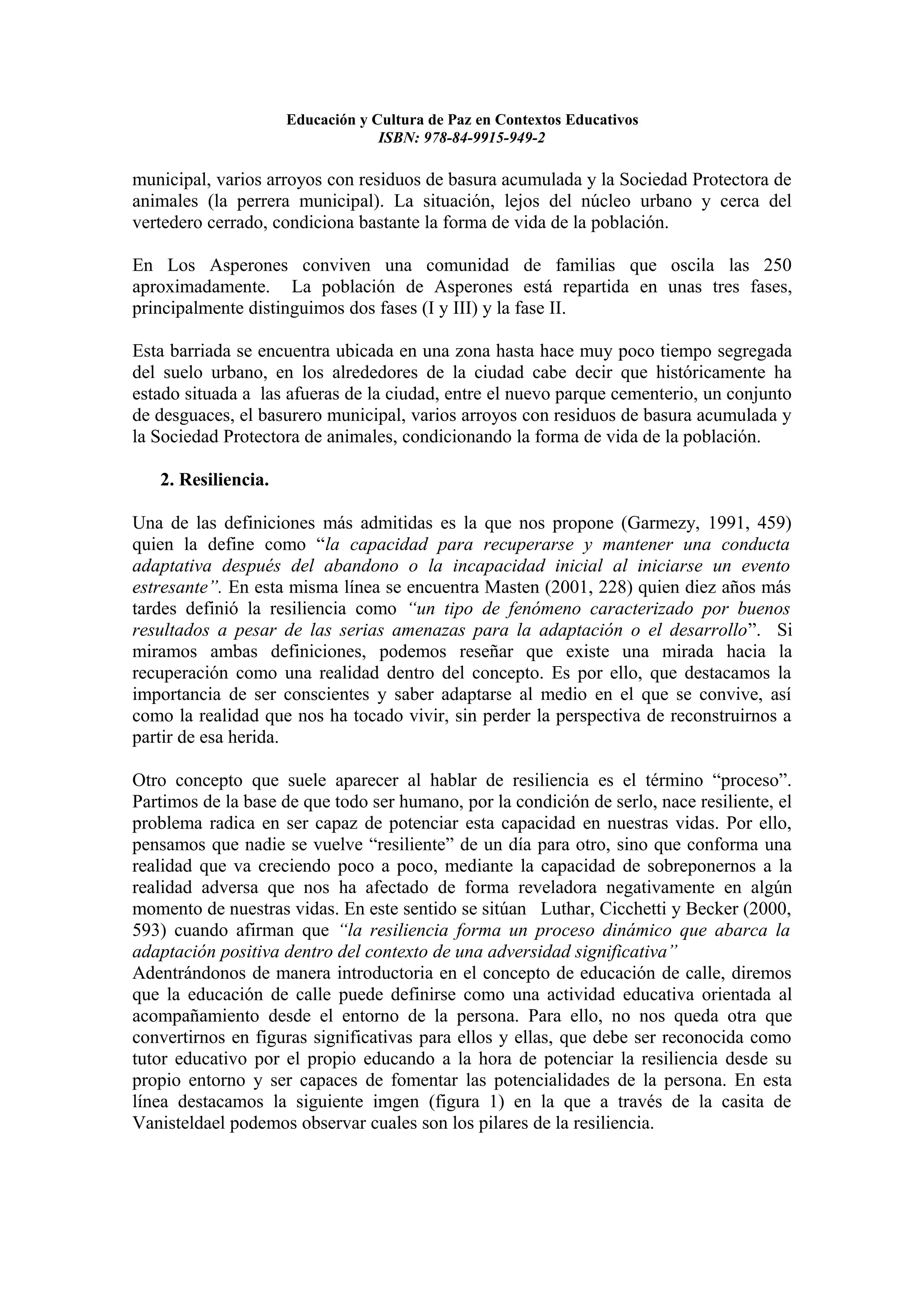 Educacion y cultura de paz en contextos educativos