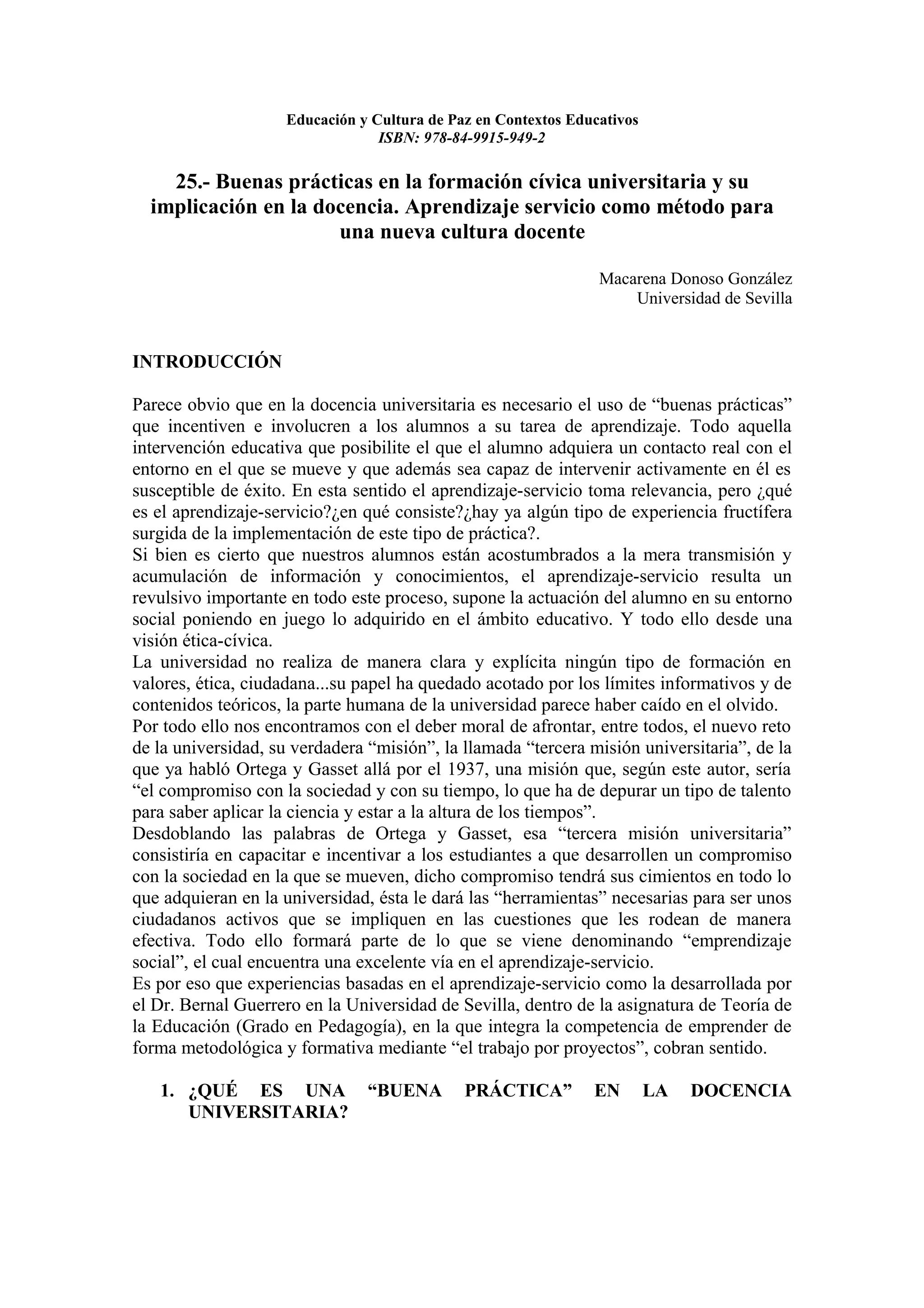 Educacion y cultura de paz en contextos educativos