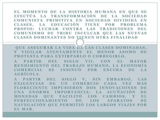 Resumen y Análisis del Libro Educación y Lucha de Clases en la Historia ...
