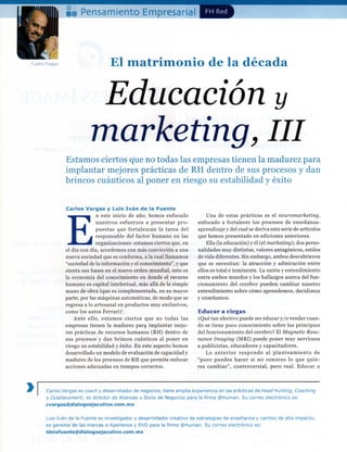 III Educación y Marketing TERCERA PARTE (3/5) 