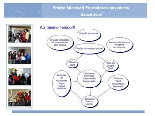 Ao mesmo Tempo!!! Prêmio Microsoft Educadores Inovadores Brasil-2009 
