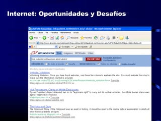 Internet: Oportunidades y Desafíos
 