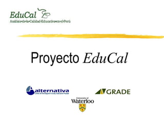 Proyecto  EduCal 