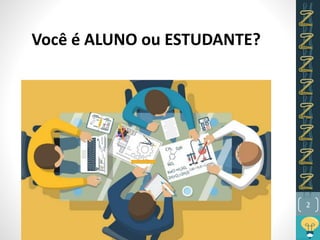 2
Você é ALUNO ou ESTUDANTE?
 