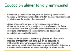 Educando en Nutrición - Programa de Responsabilidad Social