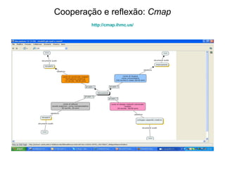 Cooperação e reflexão:  Cmap http:// cmap.ihmc.us / 