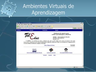Ambientes Virtuais de Aprendizagem 