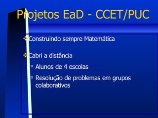 Educação Matemática a distância