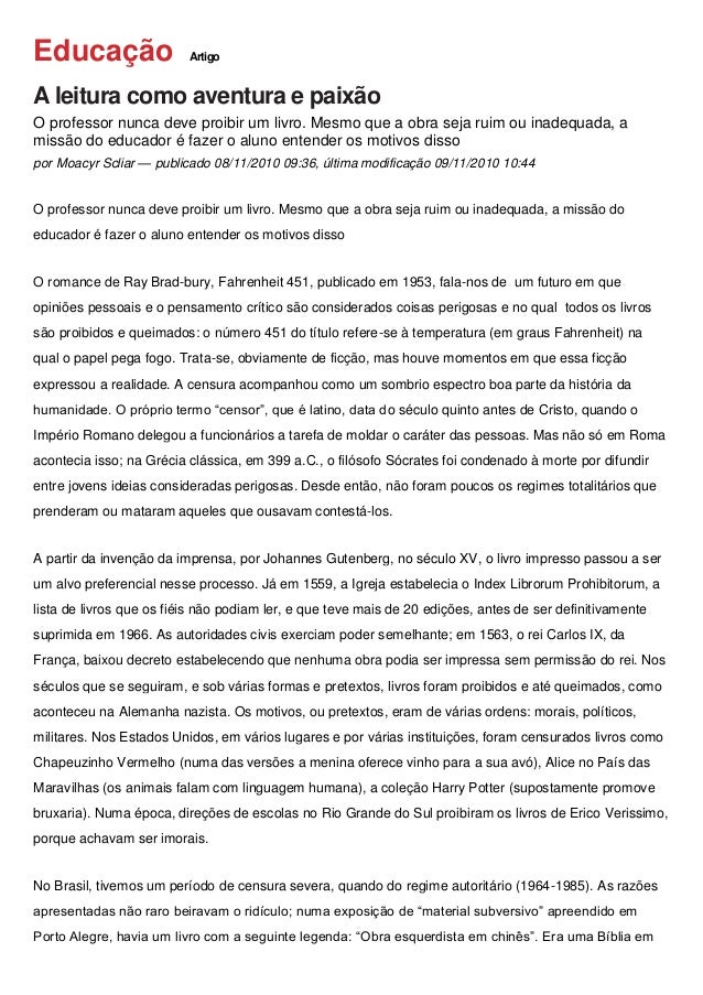 Artigo cientifico sobre a educacao