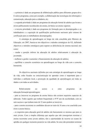 EducaçãO De Adultos  Trab(2)