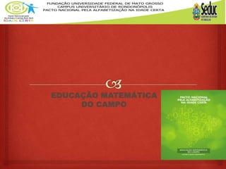 EDUCAÇÃO MATEMÁTICA
DO CAMPO
 