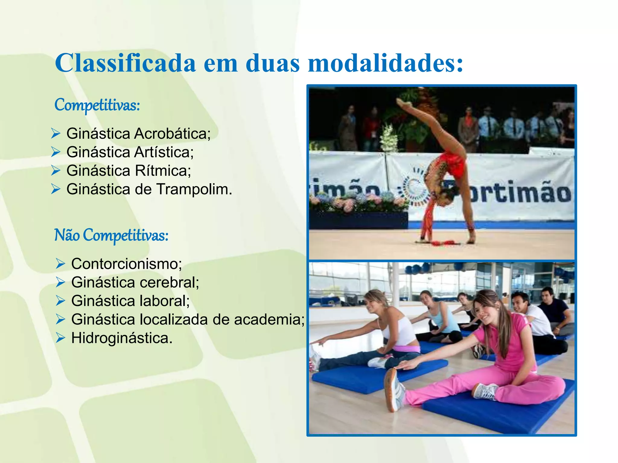 Educação Física 5 Ginásticas Competitivas. | PPTX