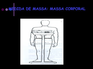 MEDIDA DE MASSA: MASSA CORPORAL
 