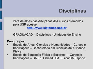 Disciplinas