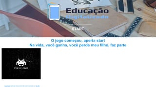 O jogo começou, aperta start
Na vida, você ganha, você perde meu filho, faz parte
START
Esta Foto de Autor Desconhecido está licenciado em CC BY-
 