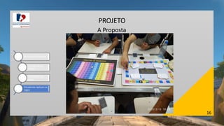 16
PROJETO
A Proposta
Boteco do Montanha
Aula de Game
Design
Elaboração dos
Jogos
Estudantes Aplicam os
Jogos
 