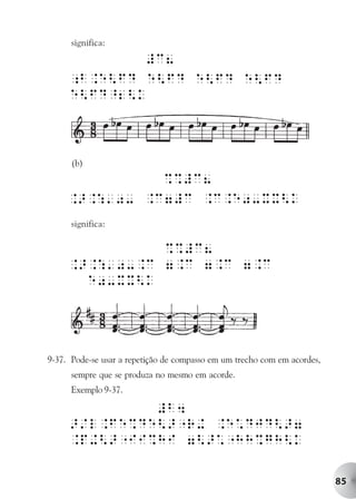 significa:




      (b)




      significa:




9-37. Pode-se usar a repetição de compasso em um trecho com em acordes,
      sempre que se produza no mesmo em acorde.
      Exemplo 9-37.




                                                                          85
 