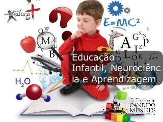 Educação
Infantil, Neurociênc
ia e Aprendizagem

 